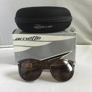 Arnette Brown Aviator Sunglasses with Black Case